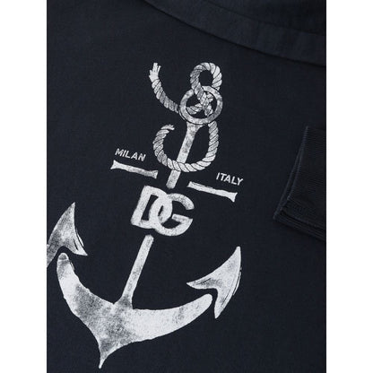 Dolce & Gabbana Blue Cotton Sweater - Sandy Store ByNet