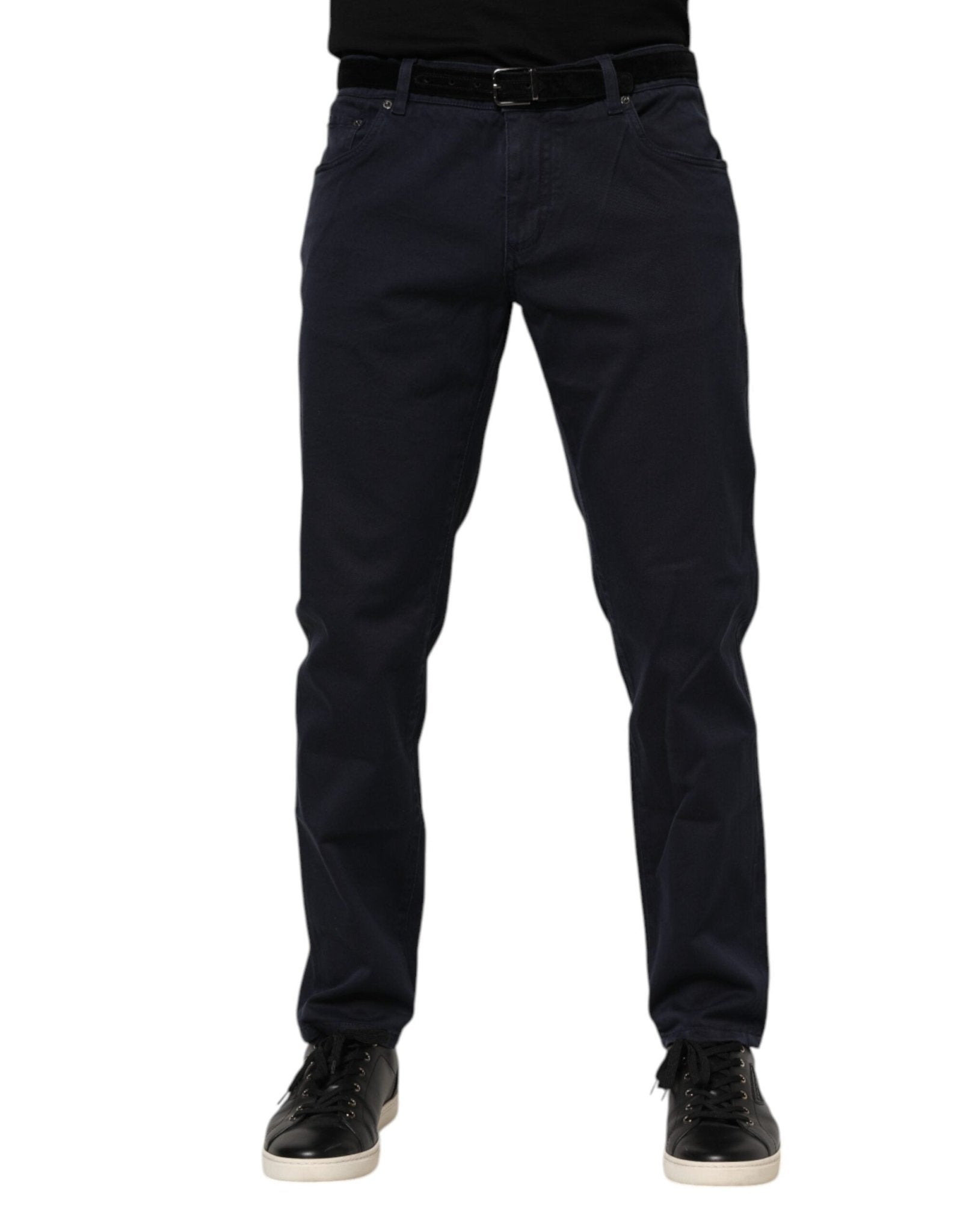 Dolce & Gabbana Blue Cotton Tapered Denim Jeans – IT58 | XXL par Dolce & Gabbana | Disponible sur Sandy Store ByNet