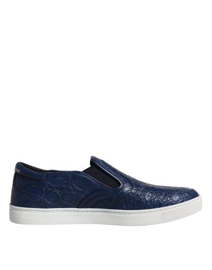 Dolce & Gabbana Blue Croc Exotic Leather Men Sneakers Shoes – EU41/US8 par Dolce & Gabbana | Disponible sur Sandy Store ByNet