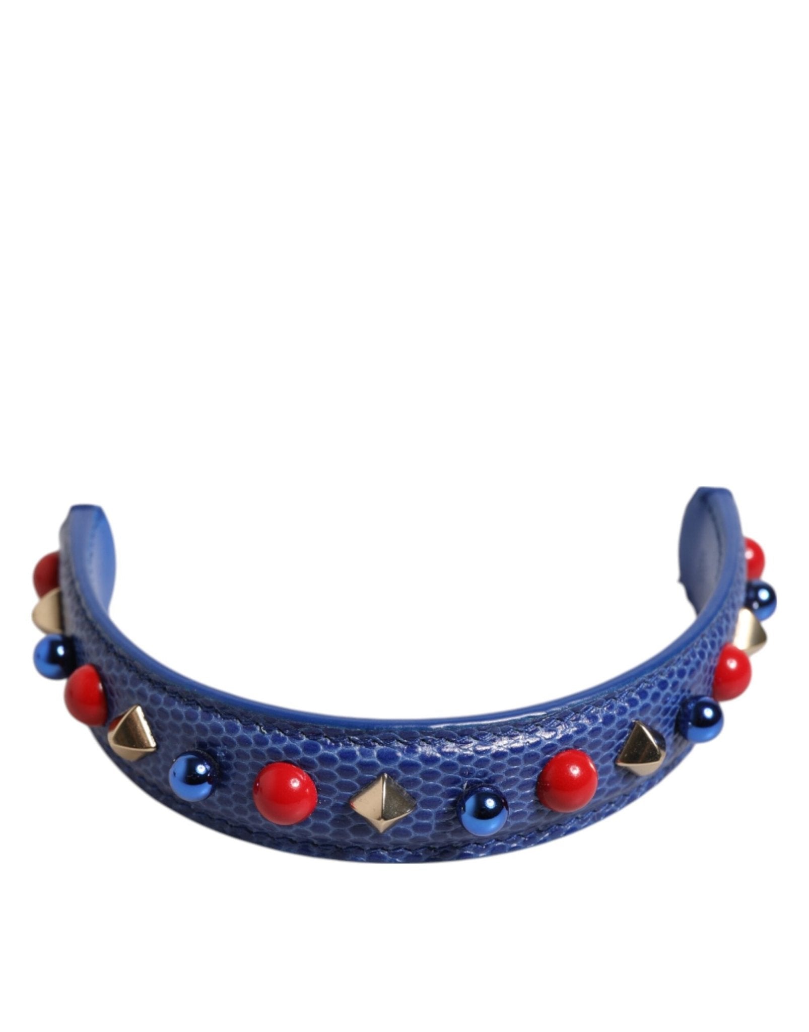 Dolce & Gabbana Blue Embellished Leather Bag Handle Women Shoulder Strap – par Dolce & Gabbana | Disponible sur Sandy Store ByNet