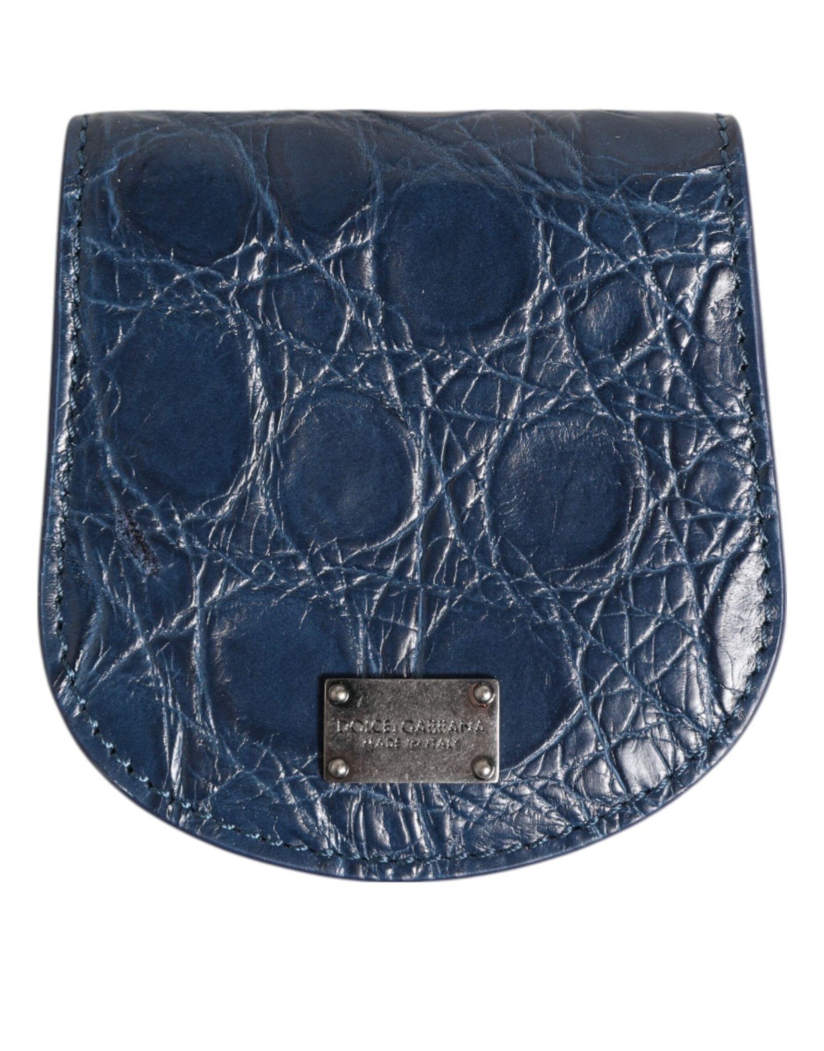 Dolce & Gabbana Blue Exotic Skin Coin Condom Case Holder Pocket Wallet – par Dolce & Gabbana | Disponible sur Sandy Store ByNet