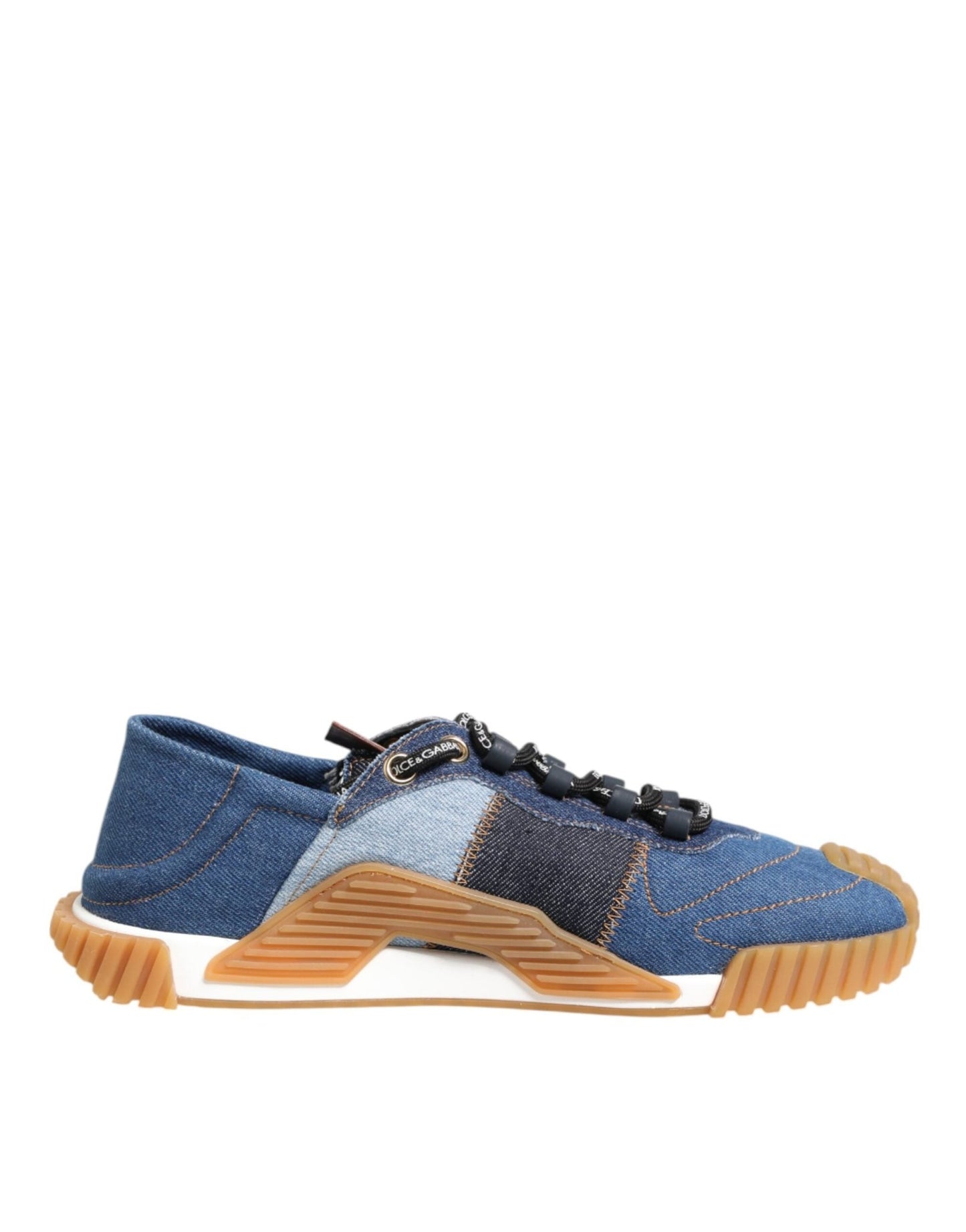 Dolce & Gabbana Blue Lace Up Low Top NS1 Sneakers Shoes – EU43.5/US10.5 par Dolce & Gabbana | Disponible sur Sandy Store ByNet