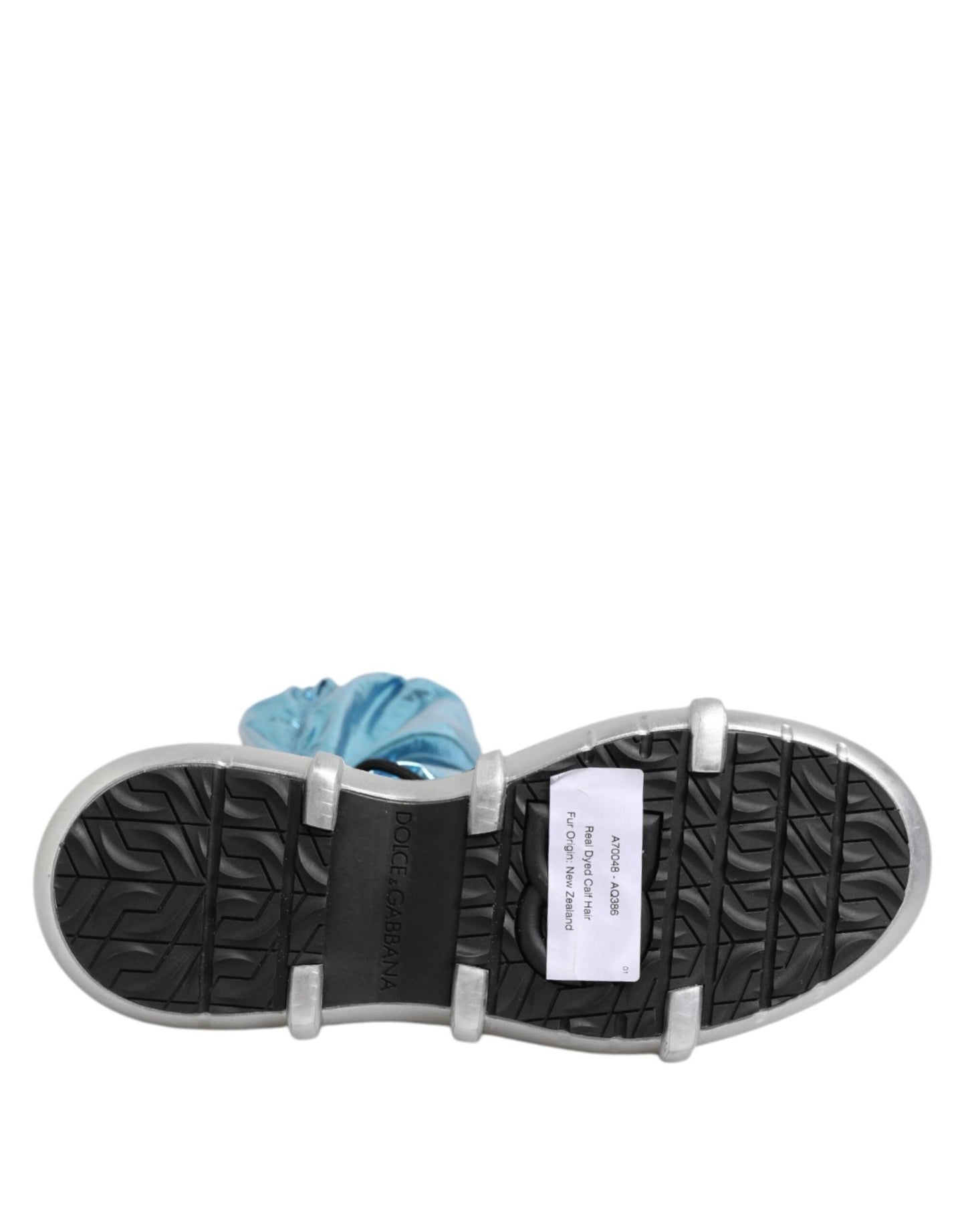 Dolce & Gabbana Blue Lace Up Over The Knee Socks Men Boots Shoes – EU 42 | US 9 par Dolce & Gabbana | Disponible sur Sandy Store ByNet