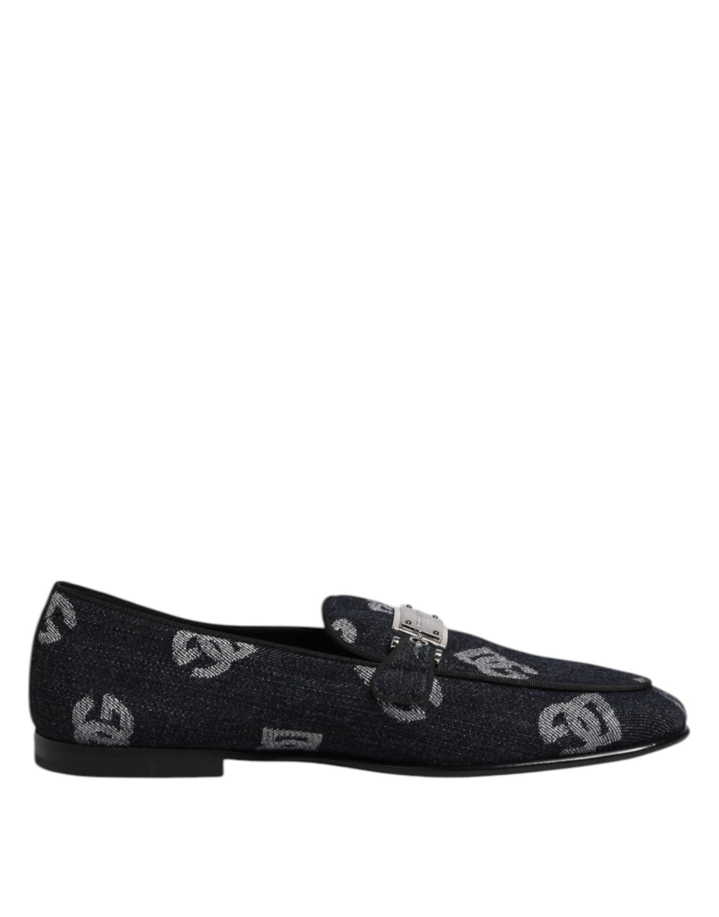 Dolce & Gabbana Blue Logo Cotton Loafers Formal Dress Shoes – EU42/US9 par Dolce & Gabbana | Disponible sur Sandy Store ByNet