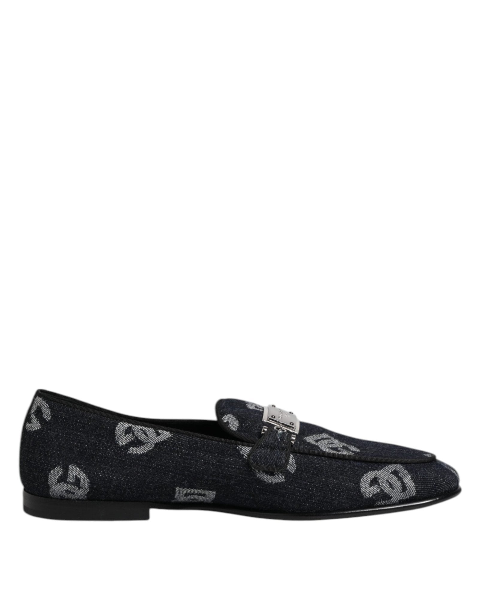 Dolce & Gabbana Blue Logo Cotton Loafers Formal Dress Shoes – EU42/US9 par Dolce & Gabbana | Disponible sur Sandy Store ByNet