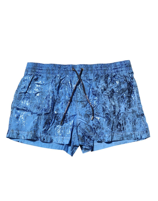 Dolce & Gabbana Blue Logo Drawstring Beachwear Shorts Swimwear – IT4 | S par Dolce & Gabbana | Disponible sur Sandy Store ByNet