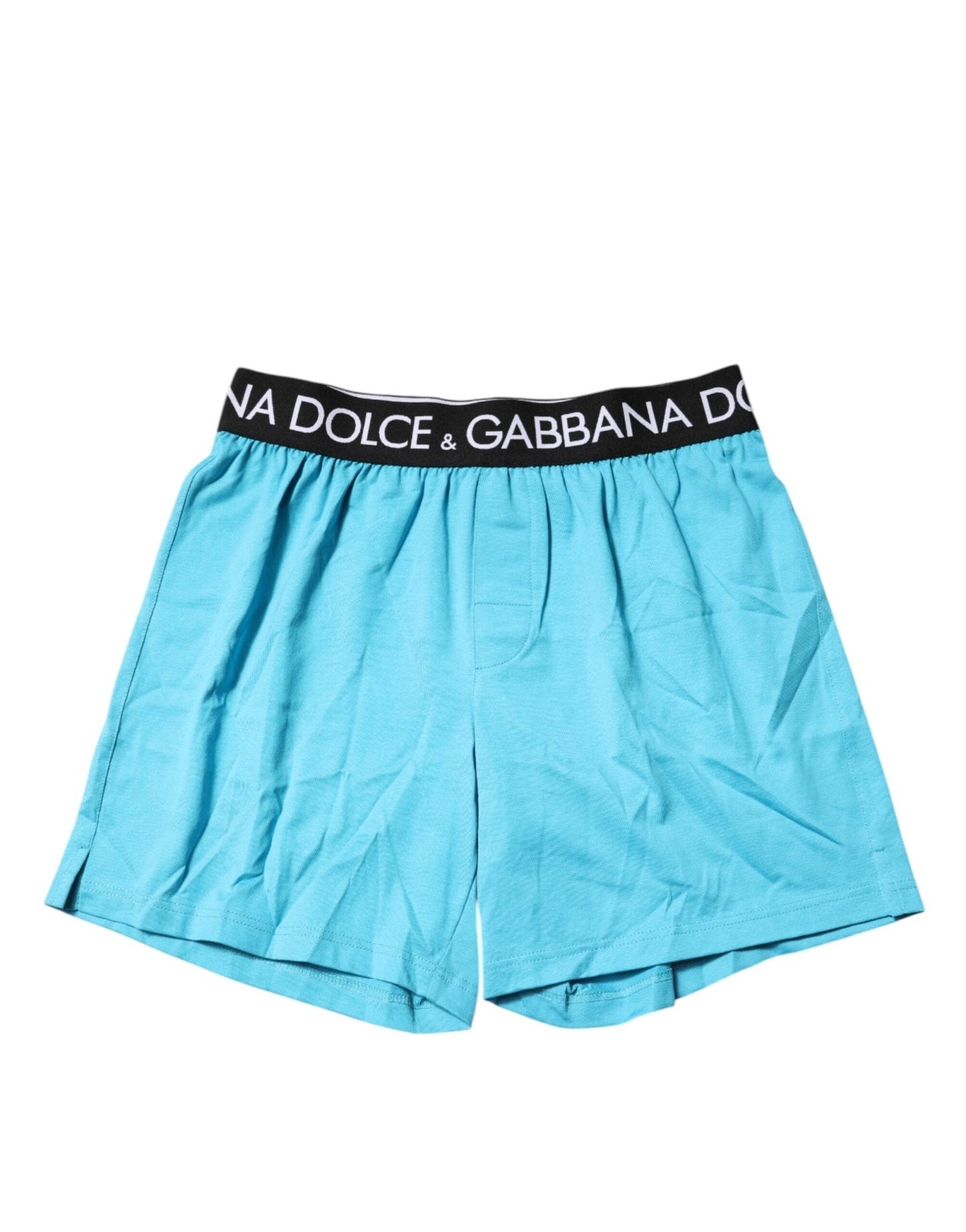 Dolce & Gabbana Blue Logo Waist Regular Boxer Shorts Underwear – IT4 | S par Dolce & Gabbana | Disponible sur Sandy Store ByNet