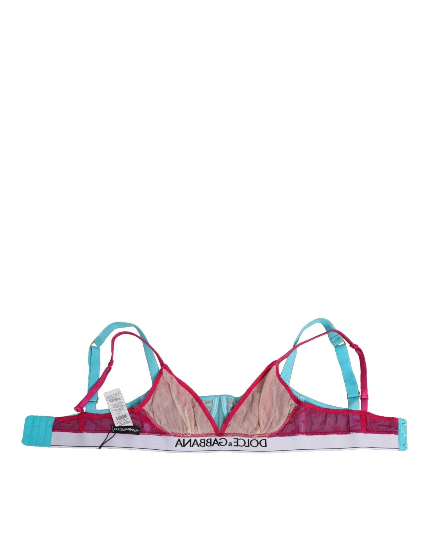 Dolce & Gabbana Blue Nylon Soft Cup Balconnet Bra Underwear – IT2 | S par Dolce & Gabbana | Disponible sur Sandy Store ByNet