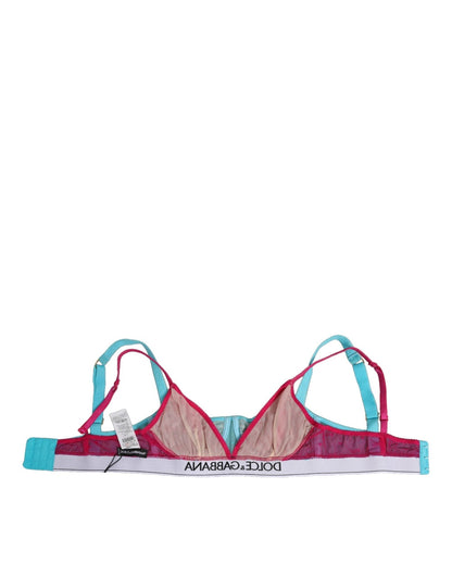 Dolce & Gabbana Blue Nylon Soft Cup Balconnet Bra Underwear – IT2 | S par Dolce & Gabbana | Disponible sur Sandy Store ByNet