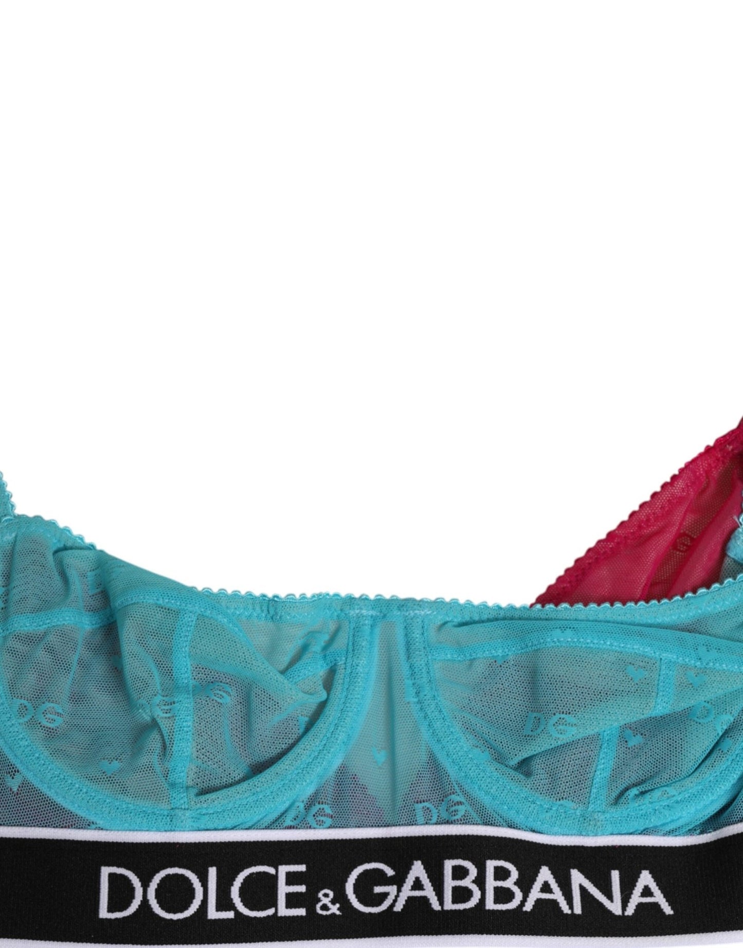 Dolce & Gabbana Blue Nylon Soft Cup Balconnet Bra Underwear – IT2 | S par Dolce & Gabbana | Disponible sur Sandy Store ByNet