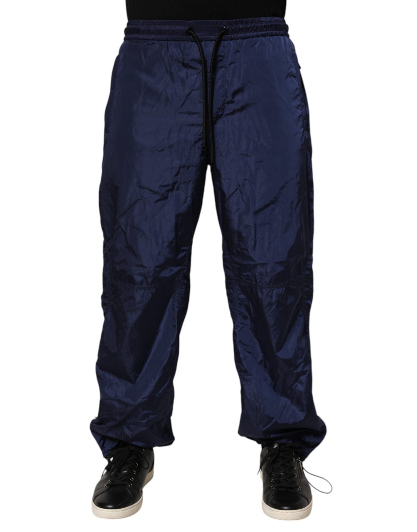 Dolce & Gabbana Blue Nylon Straight Jogger Sweatpants Pants – IT44 | XS par Dolce & Gabbana | Disponible sur Sandy Store ByNet