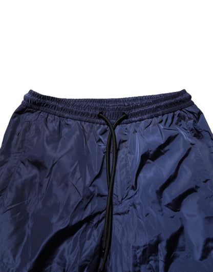 Dolce & Gabbana Blue Nylon Straight Jogger Sweatpants Pants – IT44 | XS par Dolce & Gabbana | Disponible sur Sandy Store ByNet