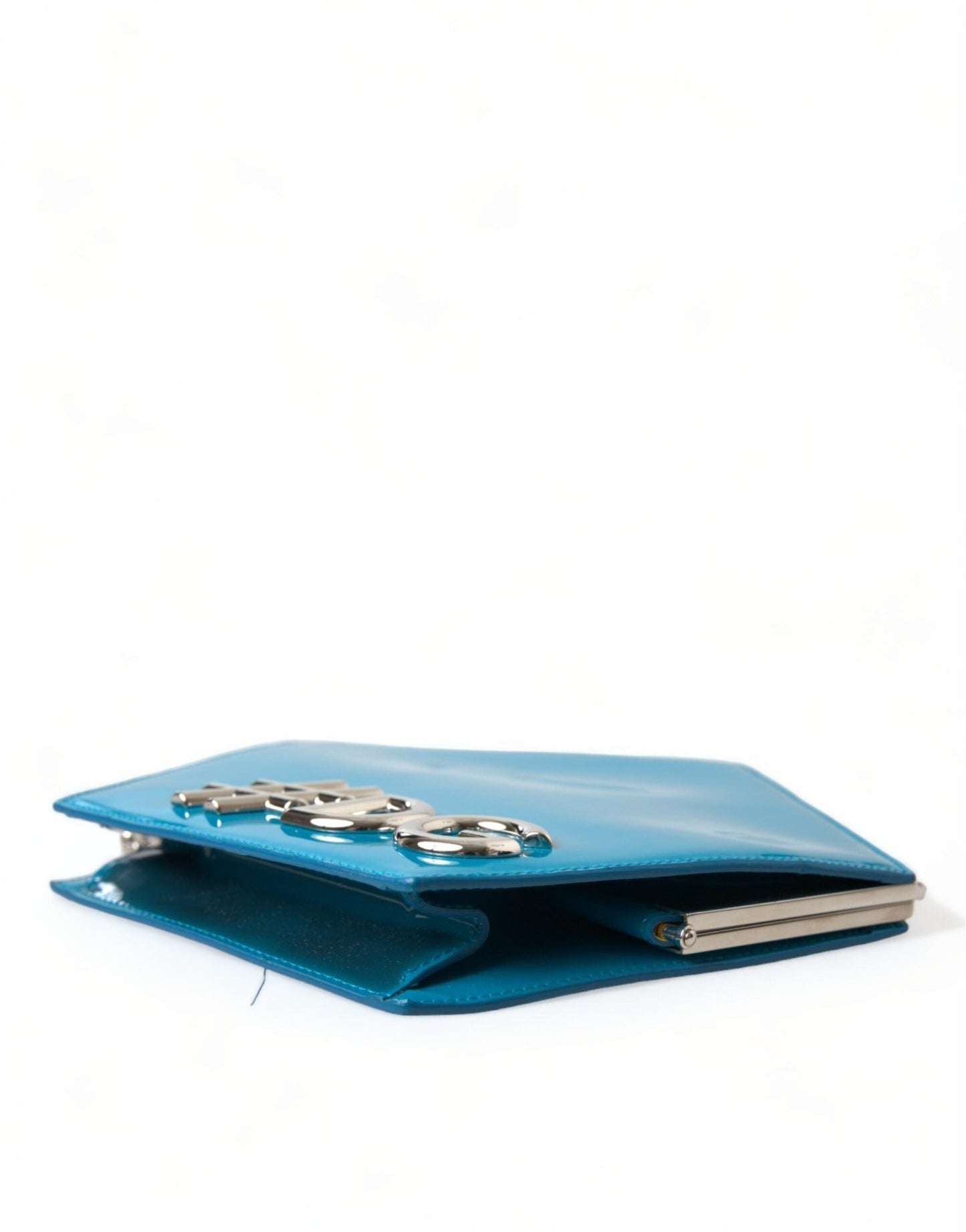 Dolce & Gabbana Blue Patent Leather Hashtag DG Shoulder Chain Flap Bag – par Dolce & Gabbana | Disponible sur Sandy Store ByNet