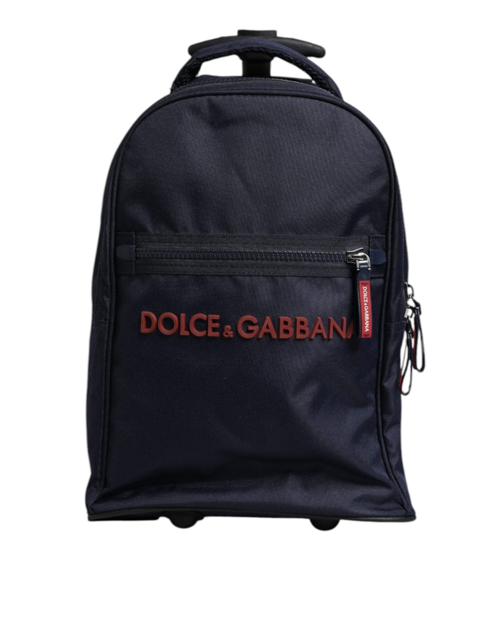 Dolce & Gabbana Blue Red Polyester Kids Back Pack Wheel Suitcase Bag - Sandy Store ByNet