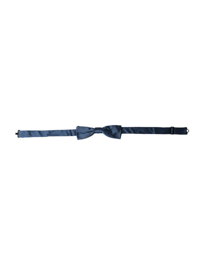 Dolce & Gabbana Blue Satin Silk Adjustable Neck Men Bow Tie – par Dolce & Gabbana | Disponible sur Sandy Store ByNet