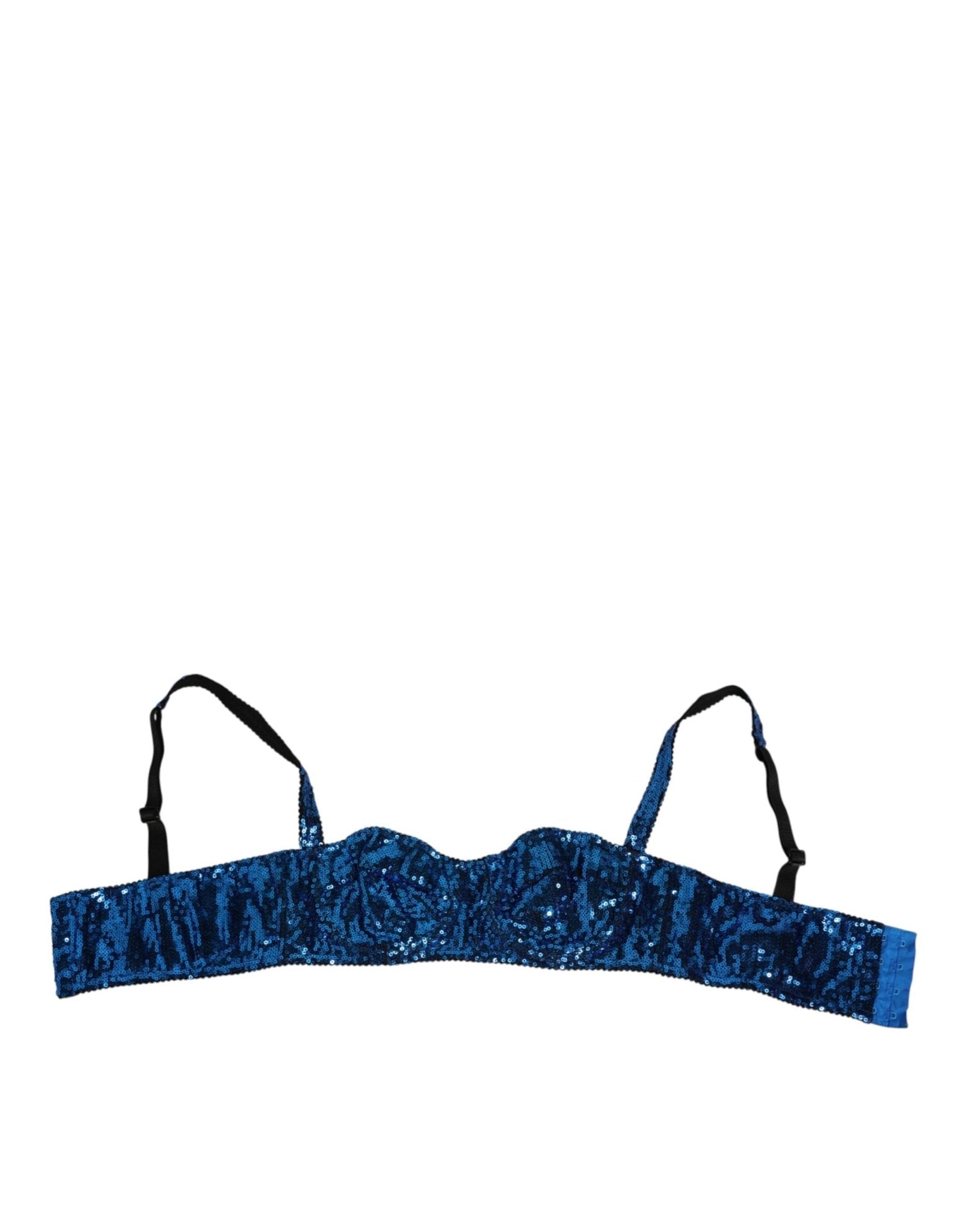 Dolce & Gabbana Blue Sequin Embellished Balconnet Bra Underwear – IT2 | S par Dolce & Gabbana | Disponible sur Sandy Store ByNet