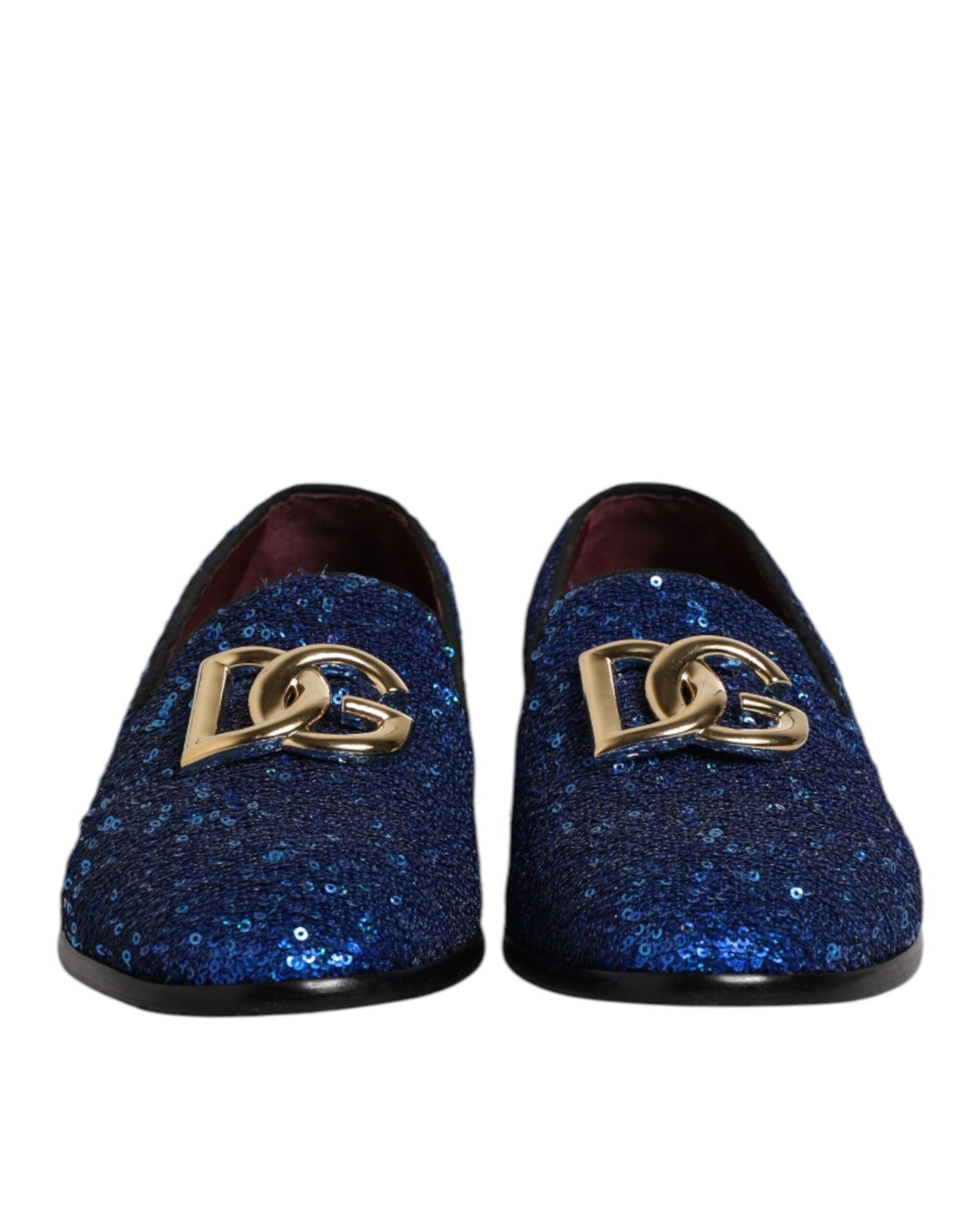 Dolce & Gabbana Blue Sequined Loafers Formal Dress Men Shoes – EU44/US11 par Dolce & Gabbana | Disponible sur Sandy Store ByNet
