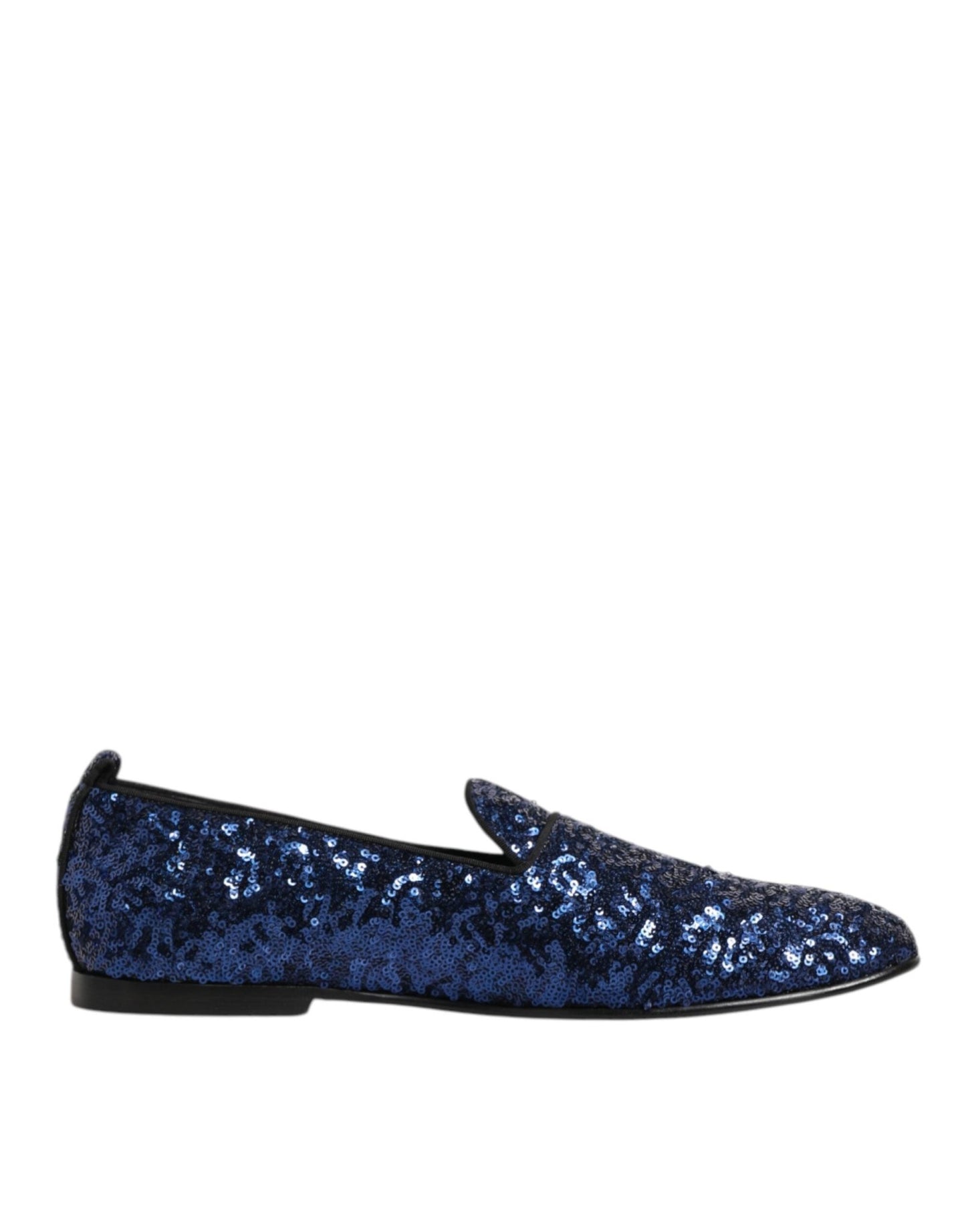 Dolce & Gabbana Blue Sequined Loafers Slippers Men Dress Shoes – EU 42 | US 9 par Dolce & Gabbana | Disponible sur Sandy Store ByNet