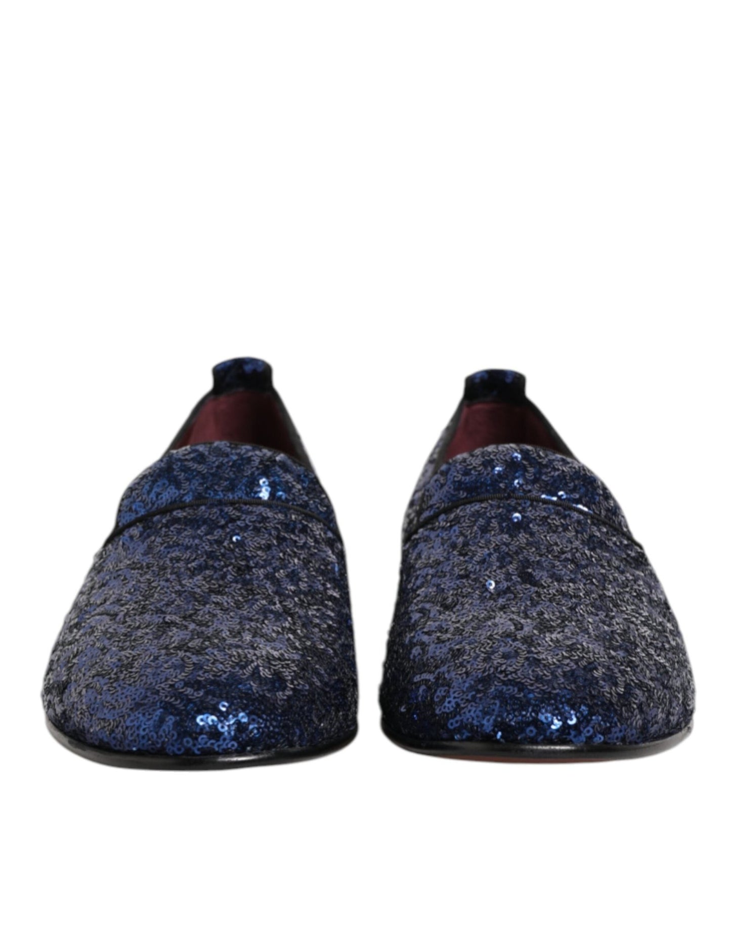 Dolce & Gabbana Blue Sequined Loafers Slippers Men Dress Shoes – EU 42 | US 9 par Dolce & Gabbana | Disponible sur Sandy Store ByNet