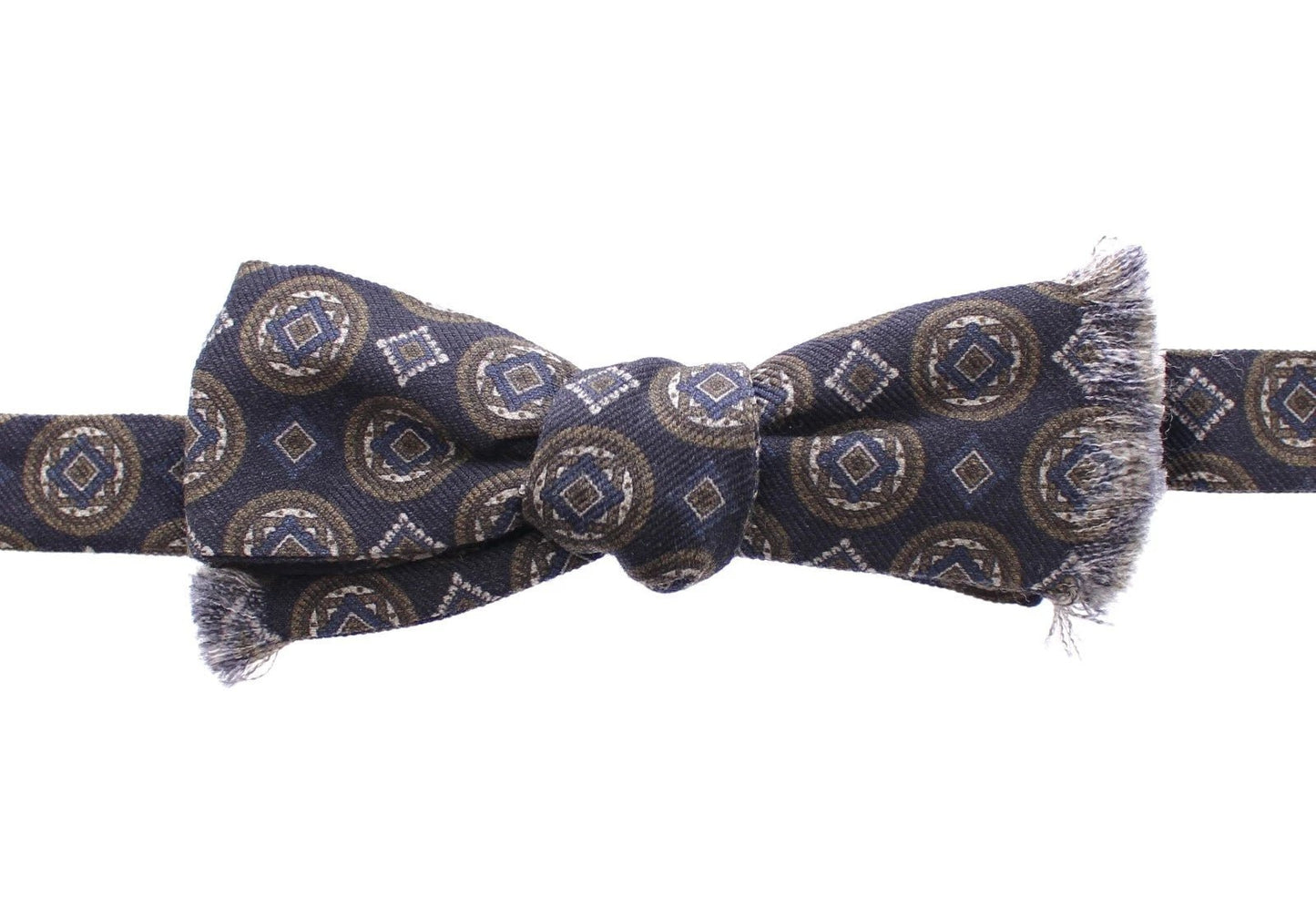 Dolce & Gabbana Blue Silk Baroque Fantasi Tied Bow Tie Papillon – par Dolce & Gabbana | Disponible sur Sandy Store ByNet
