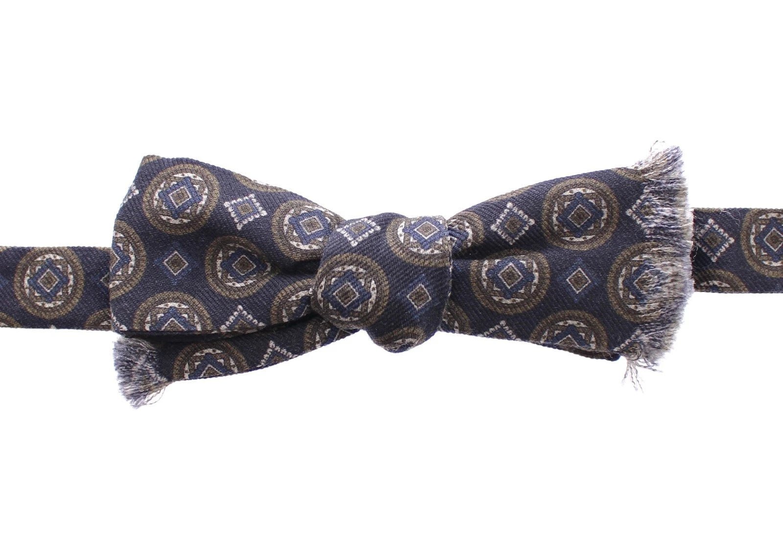 Dolce & Gabbana Blue Silk Baroque Fantasi Tied Bow Tie Papillon – par Dolce & Gabbana | Disponible sur Sandy Store ByNet