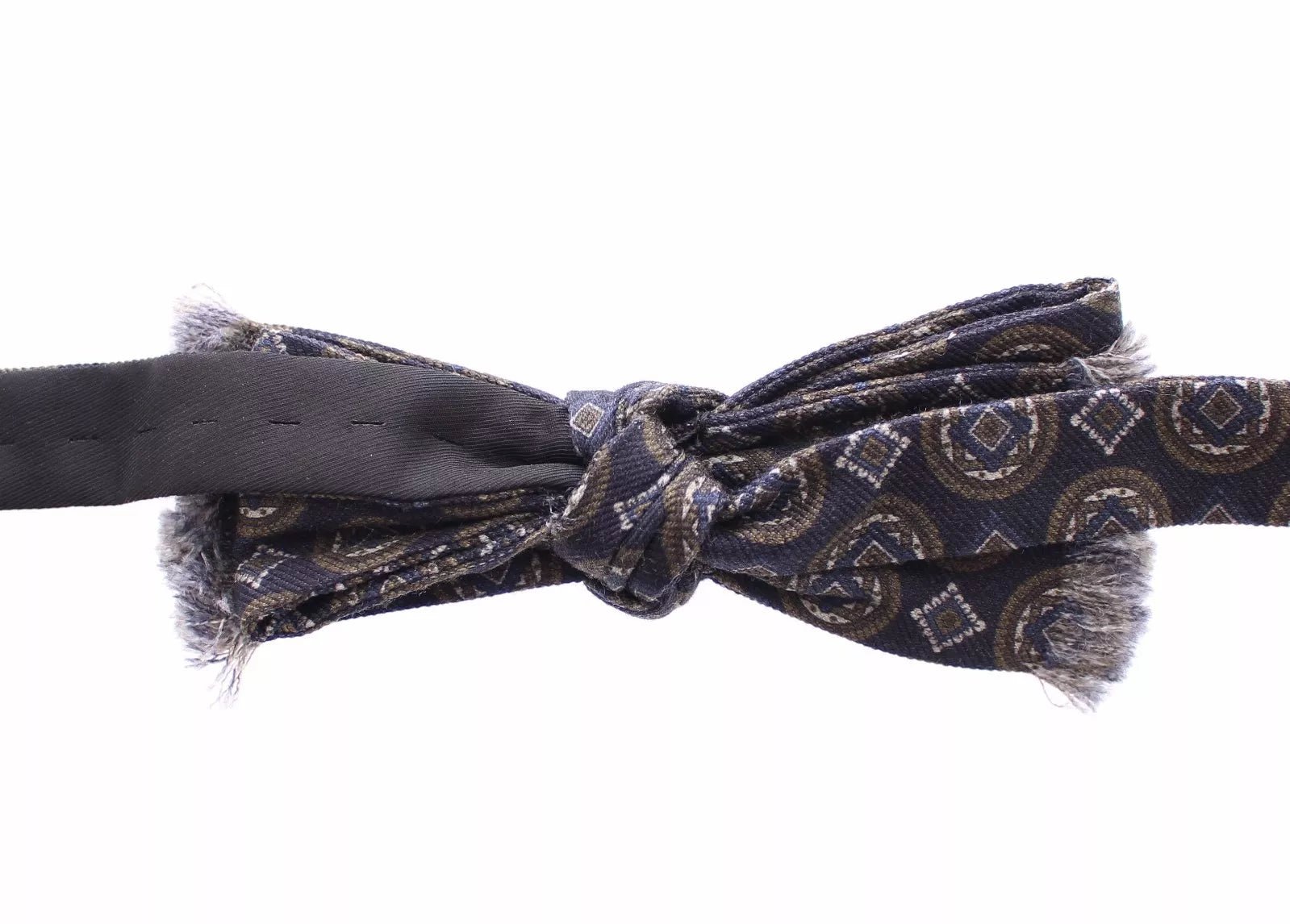 Dolce & Gabbana Blue Silk Baroque Fantasi Tied Bow Tie Papillon – par Dolce & Gabbana | Disponible sur Sandy Store ByNet