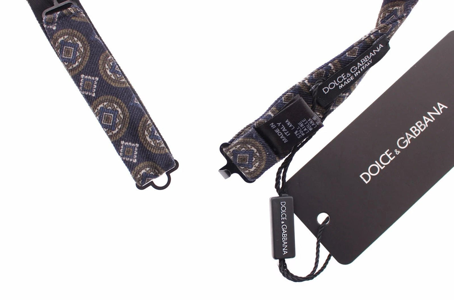 Dolce & Gabbana Blue Silk Baroque Fantasi Tied Bow Tie Papillon – par Dolce & Gabbana | Disponible sur Sandy Store ByNet