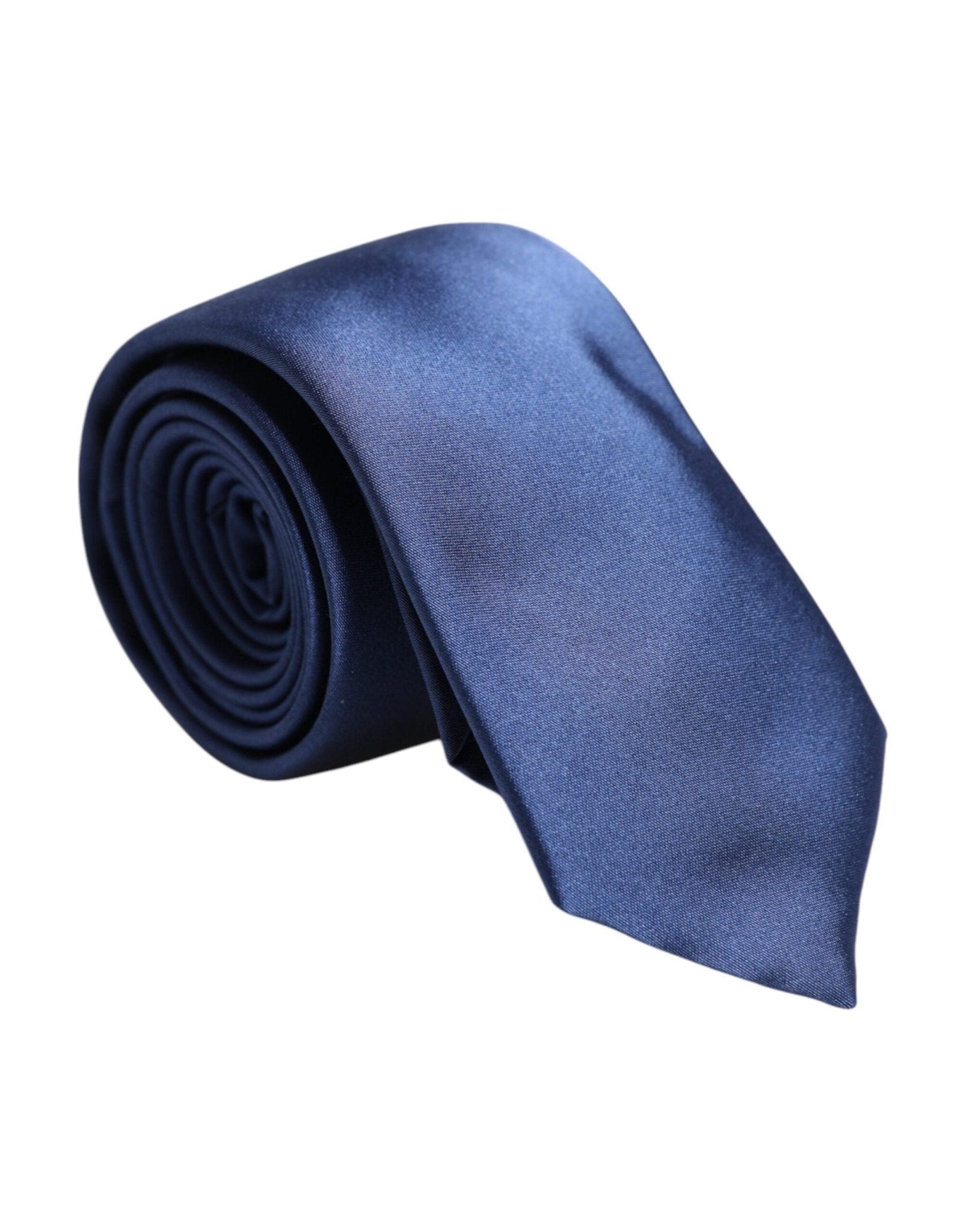 Dolce & Gabbana Blue Solid Silk Adjustable Necktie Tie – par Dolce & Gabbana | Disponible sur Sandy Store ByNet