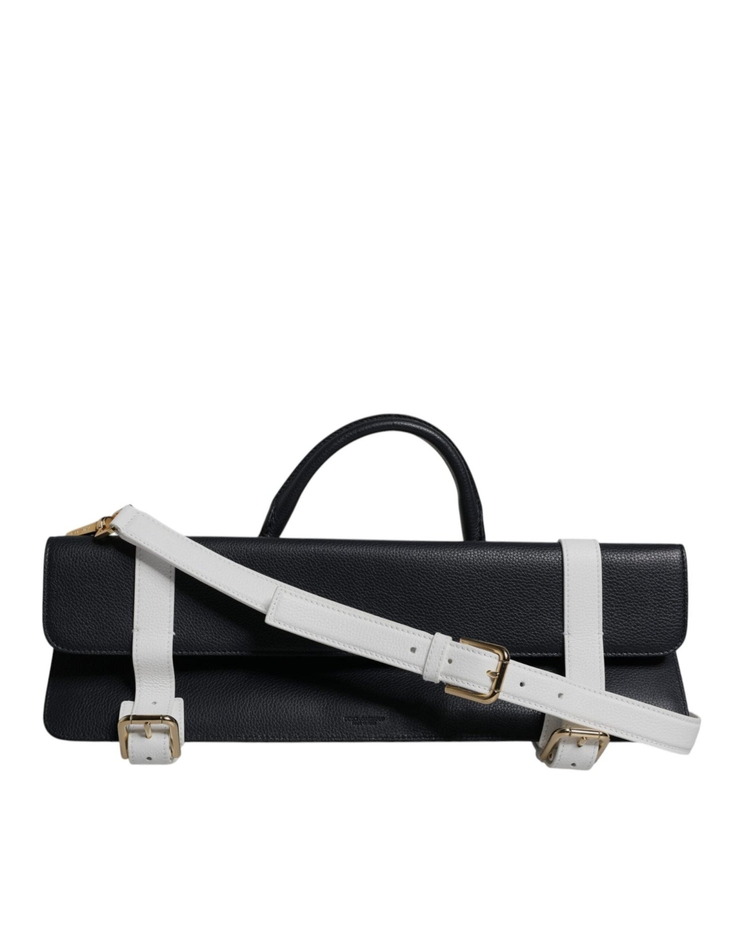 Dolce & Gabbana Blue White Calfskin Leather Crossbody Shoulder Bag – par Dolce & Gabbana | Disponible sur Sandy Store ByNet