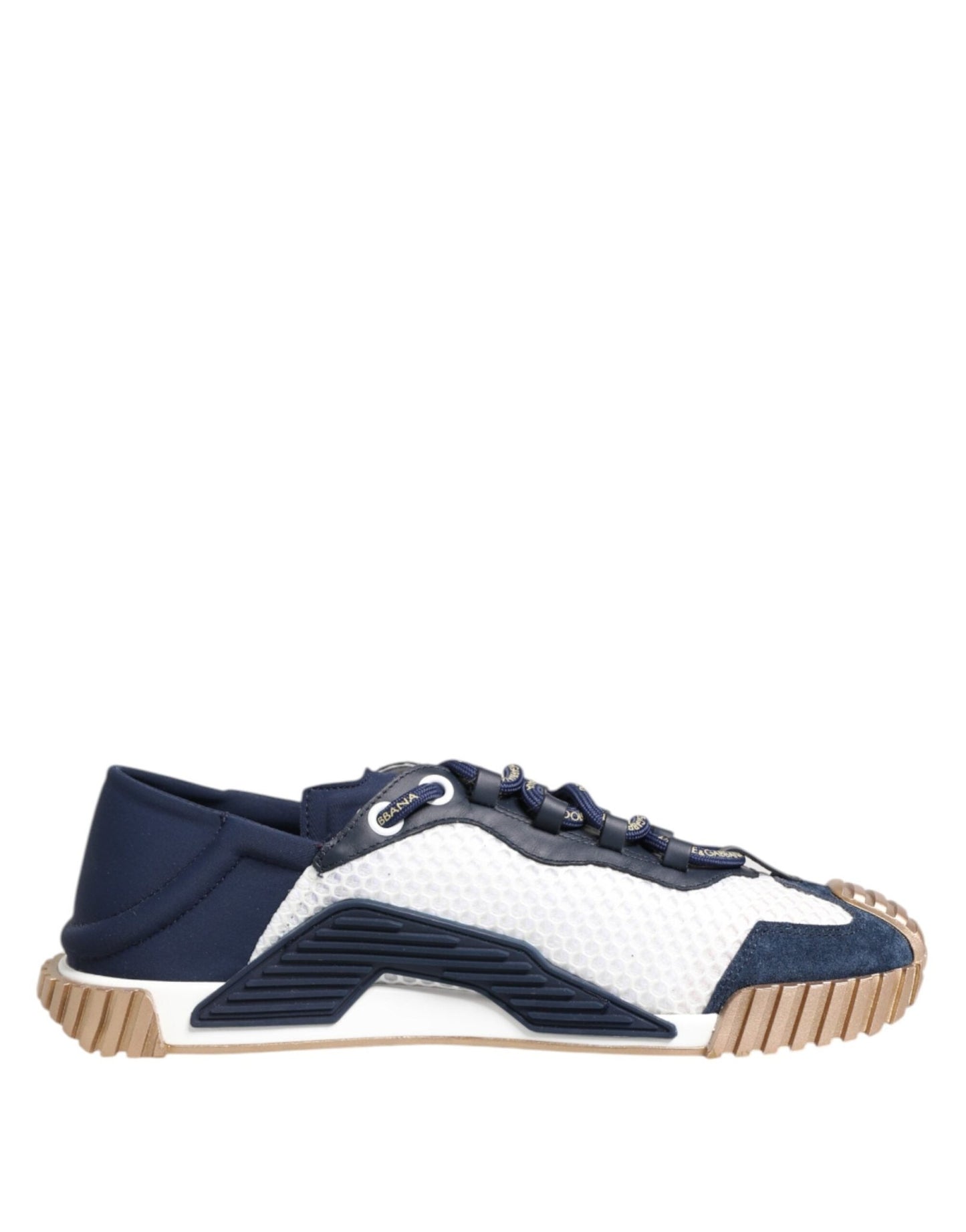 Dolce & Gabbana Blue White Low Top NS1 Men Sneakers Shoes – EU43.5/US10.5 par Dolce & Gabbana | Disponible sur Sandy Store ByNet