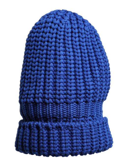 Dolce & Gabbana Blue Wool Knitted Winter Beanie Hat – par Dolce & Gabbana | Disponible sur Sandy Store ByNet