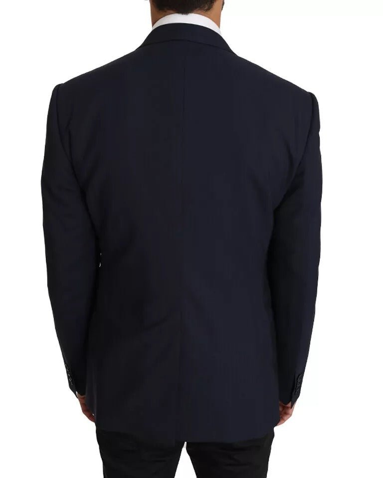 Dolce & Gabbana Blue Wool MARTINI Blazer Vest 2 Piece - Sandy Store ByNet