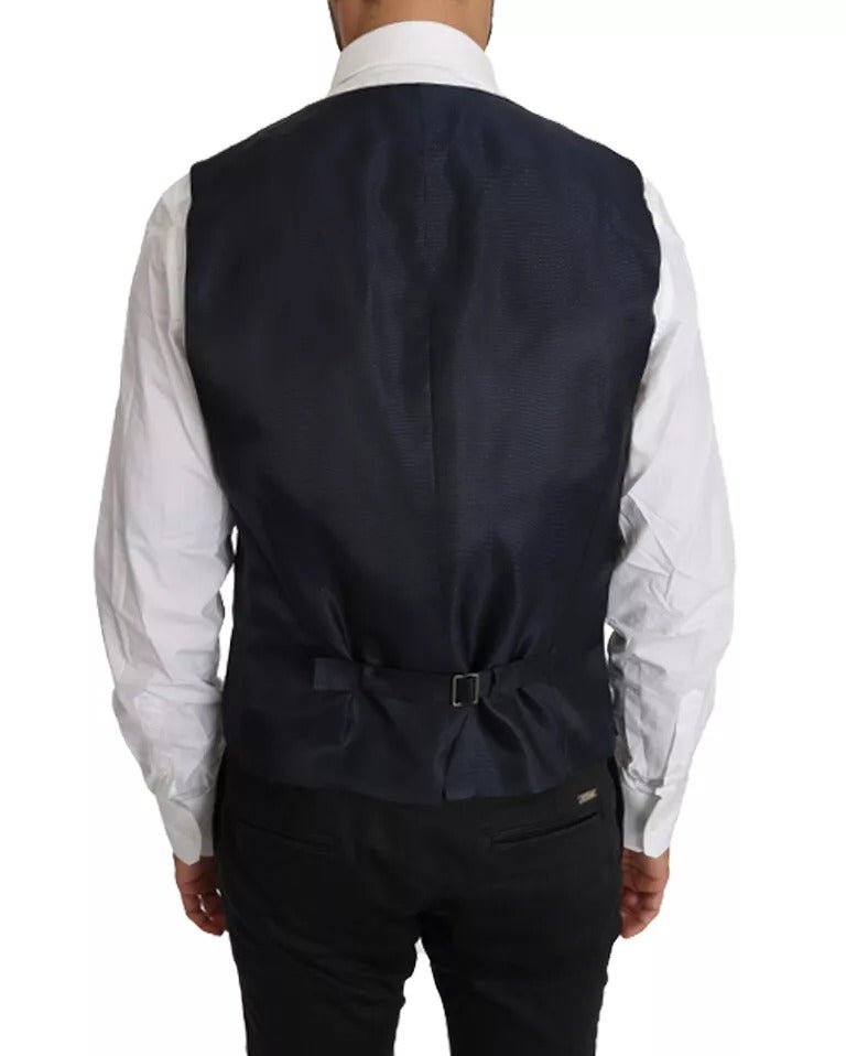 Dolce & Gabbana Blue Wool MARTINI Blazer Vest 2 Piece - Sandy Store ByNet
