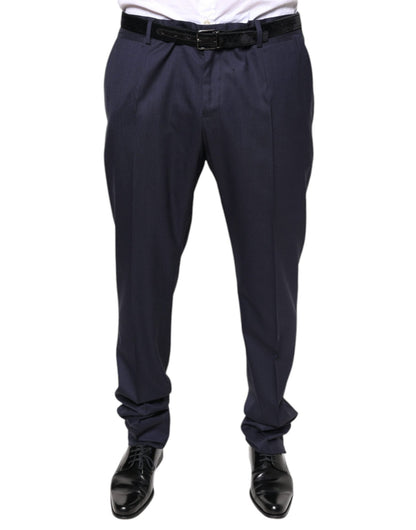 Dolce & Gabbana Blue Wool Skinny Formal Dress Pants – IT54 | XL par Dolce & Gabbana | Disponible sur Sandy Store ByNet