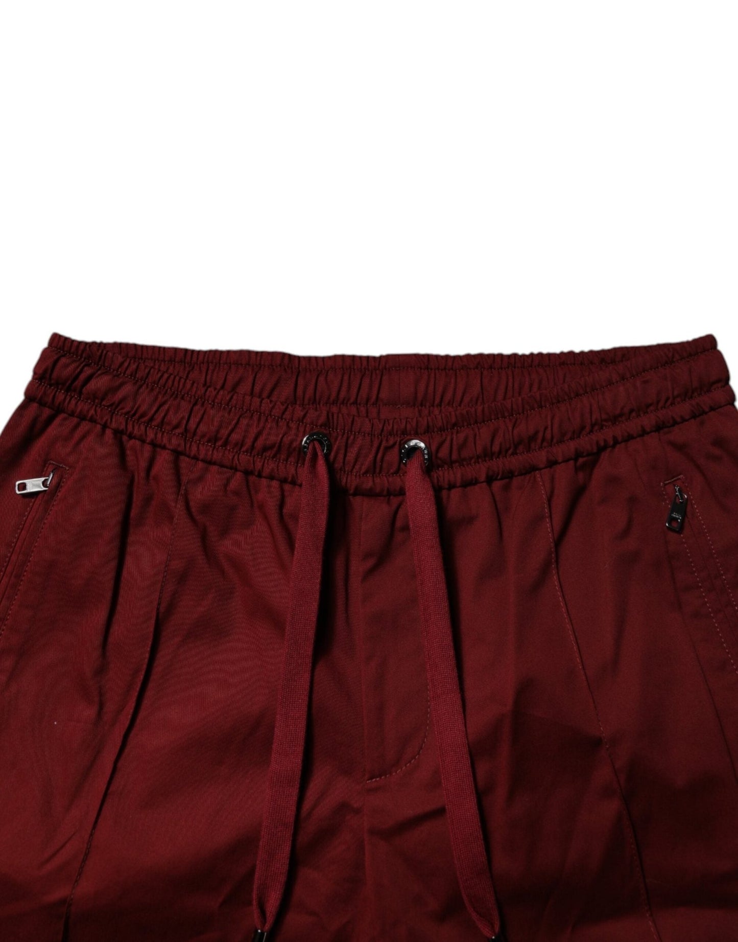 Dolce & Gabbana Bordeaux Cotton Men Jogger Sweatpants Pants - Sandy Store ByNet