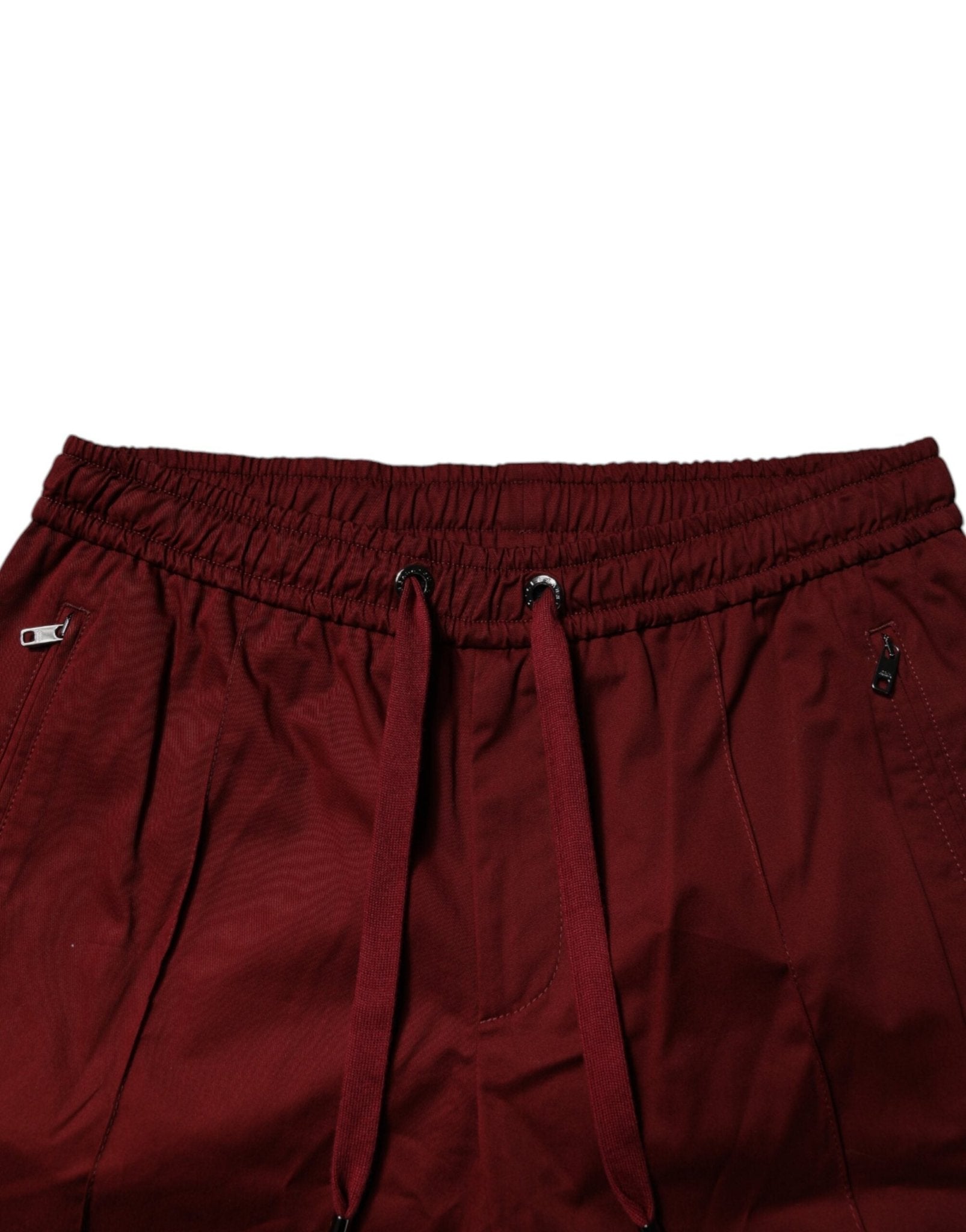 Dolce & Gabbana Bordeaux Cotton Men Jogger Sweatpants Pants - Sandy Store ByNet