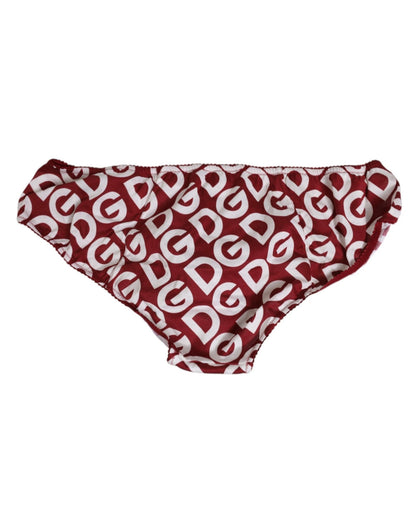 Dolce & Gabbana Bordeaux DG Logo Slip Bottom Brief Underwear – IT4 | L par Dolce & Gabbana | Disponible sur Sandy Store ByNet