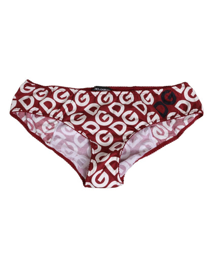 Dolce & Gabbana Bordeaux DG Logo Slip Bottom Brief Underwear – IT4 | L par Dolce & Gabbana | Disponible sur Sandy Store ByNet