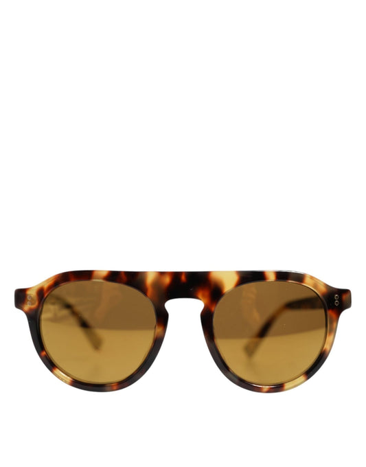 Dolce & Gabbana Brown Acetate Round Leopard Print Eyewear Sunglasses – par Dolce & Gabbana | Disponible sur Sandy Store ByNet