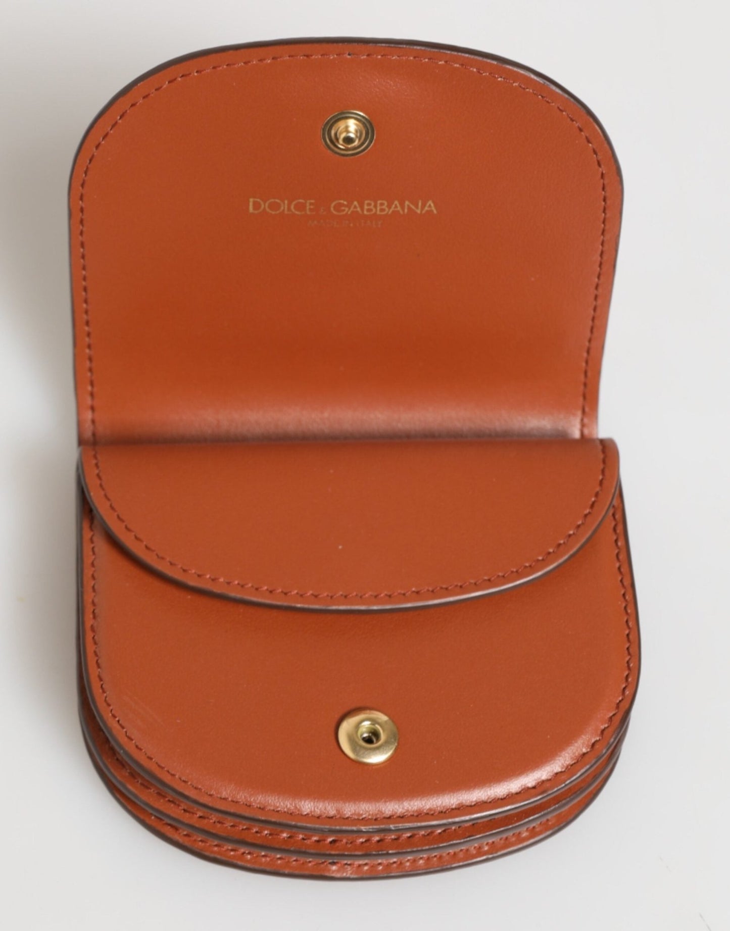 Dolce & Gabbana Brown Black Calf Leather Leopard Print Logo Plaque Wallet – par Dolce & Gabbana | Disponible sur Sandy Store ByNet