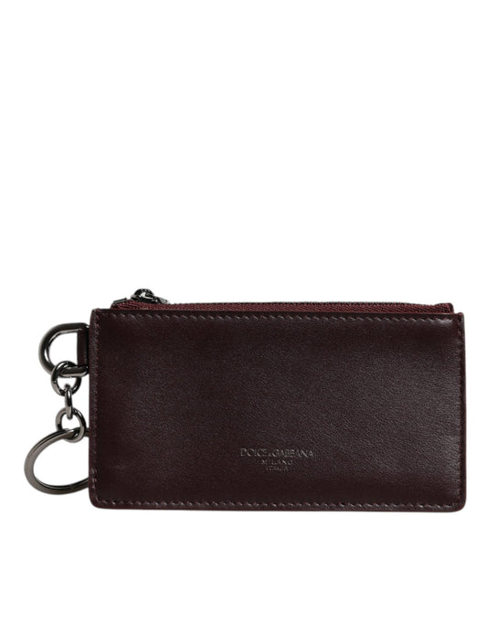 Dolce & Gabbana Brown Calfskin Leather DG Logo Card Holder Wallet – par Dolce & Gabbana | Disponible sur Sandy Store ByNet