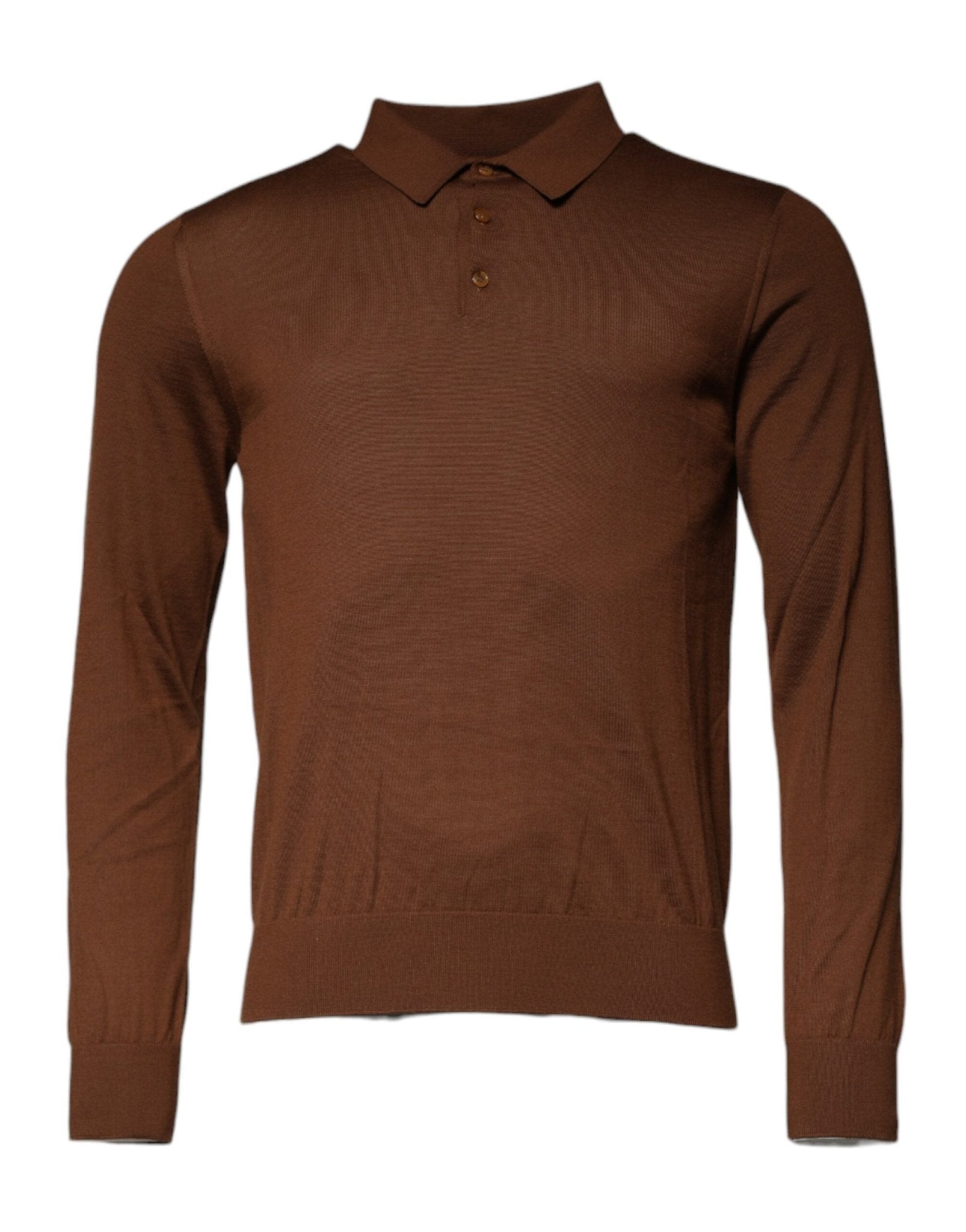 Dolce & Gabbana Brown Cashmere Buttoned Men Pullover Sweater - Sandy Store ByNet