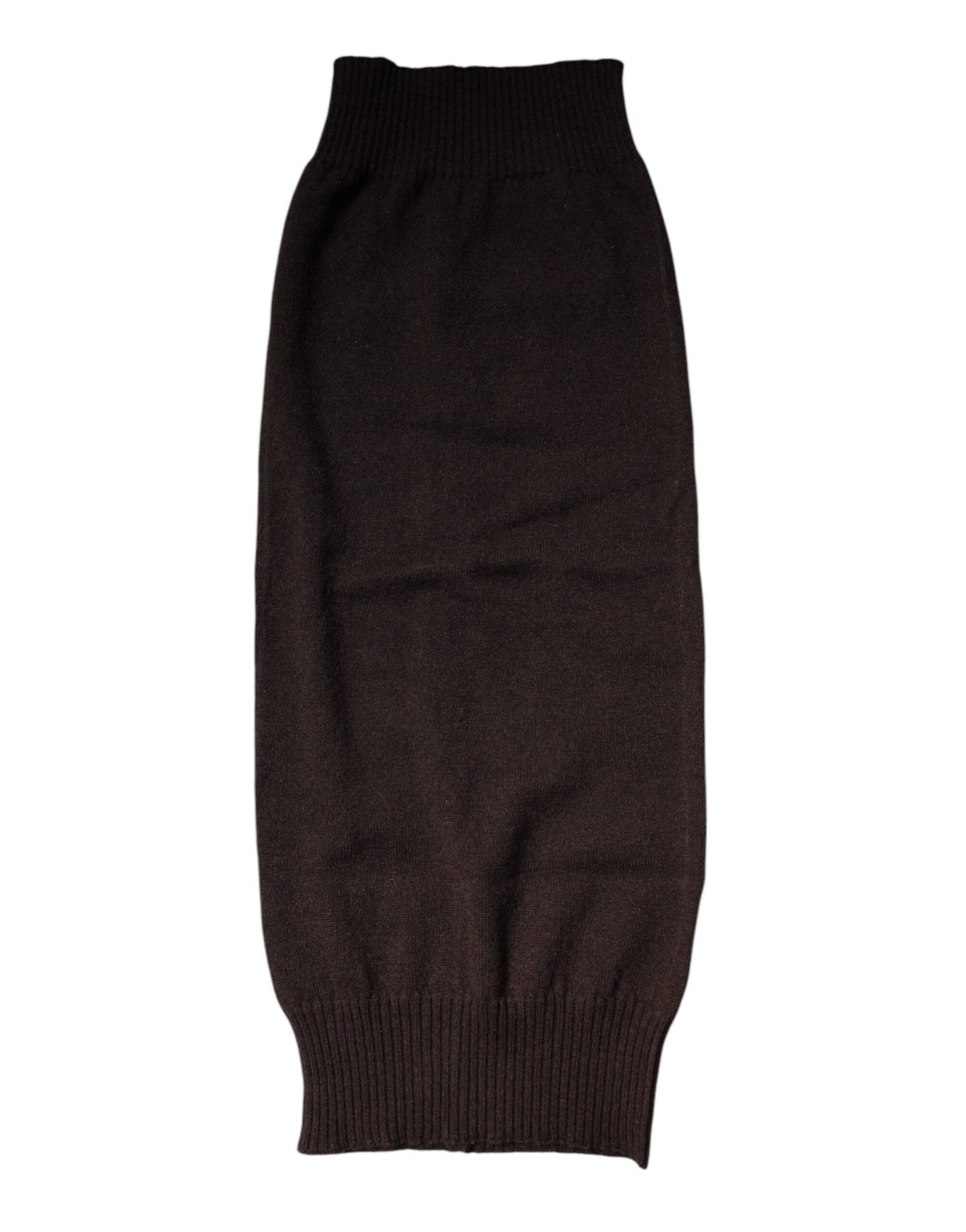 Dolce & Gabbana Brown Cashmere Knitted Neck Warmer Foulard Scarf – par Dolce & Gabbana | Disponible sur Sandy Store ByNet