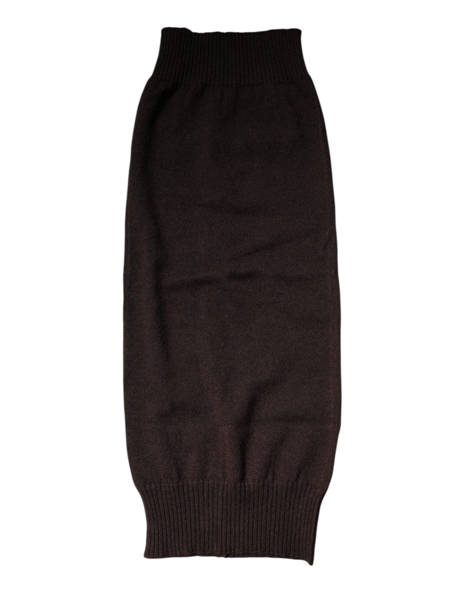 Dolce & Gabbana Brown Cashmere Knitted Neck Warmer Foulard Scarf – par Dolce & Gabbana | Disponible sur Sandy Store ByNet