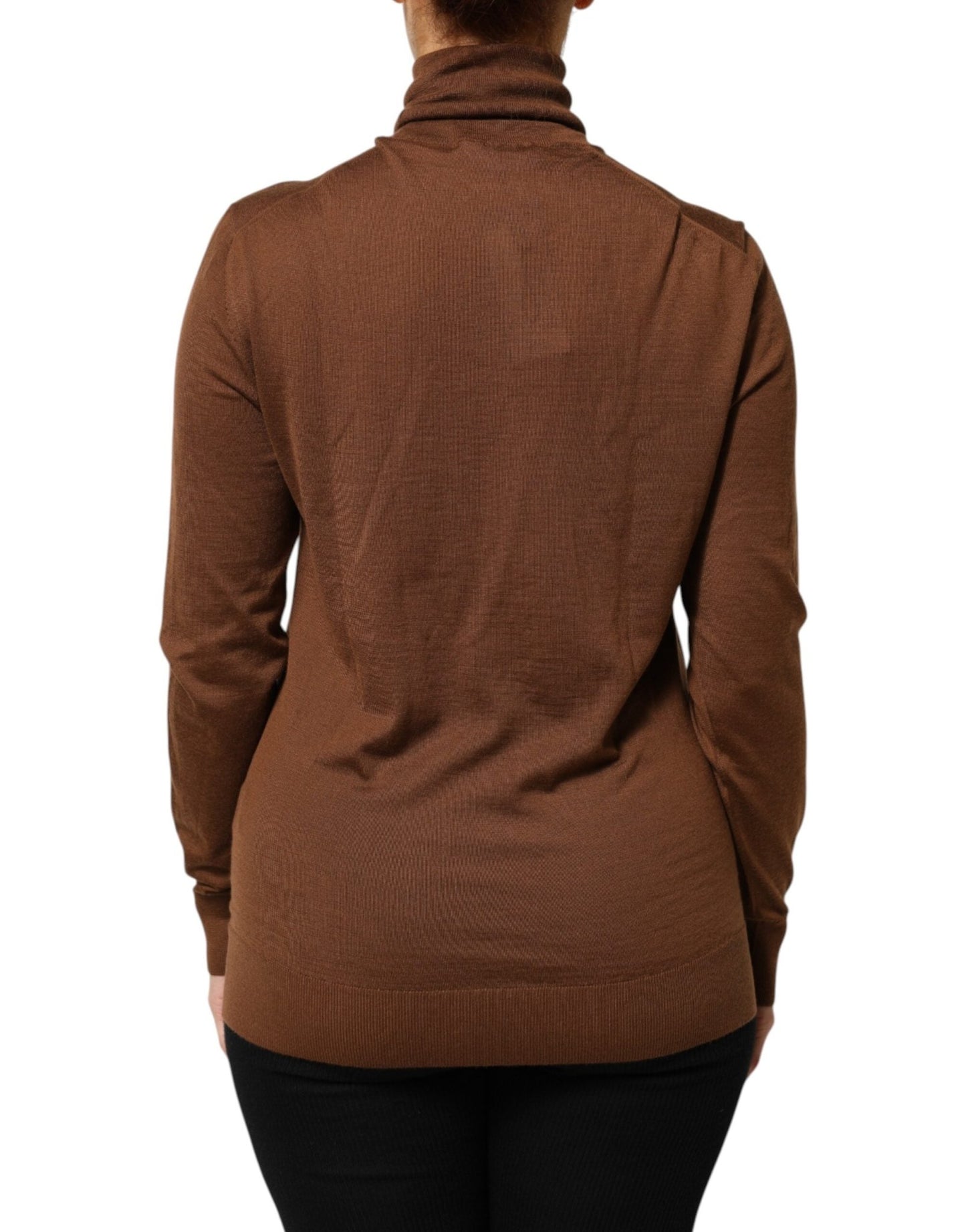 Dolce & Gabbana Brown Cashmere Turtle Neck Pullover Sweater – IT36|XXS par Dolce & Gabbana | Disponible sur Sandy Store ByNet