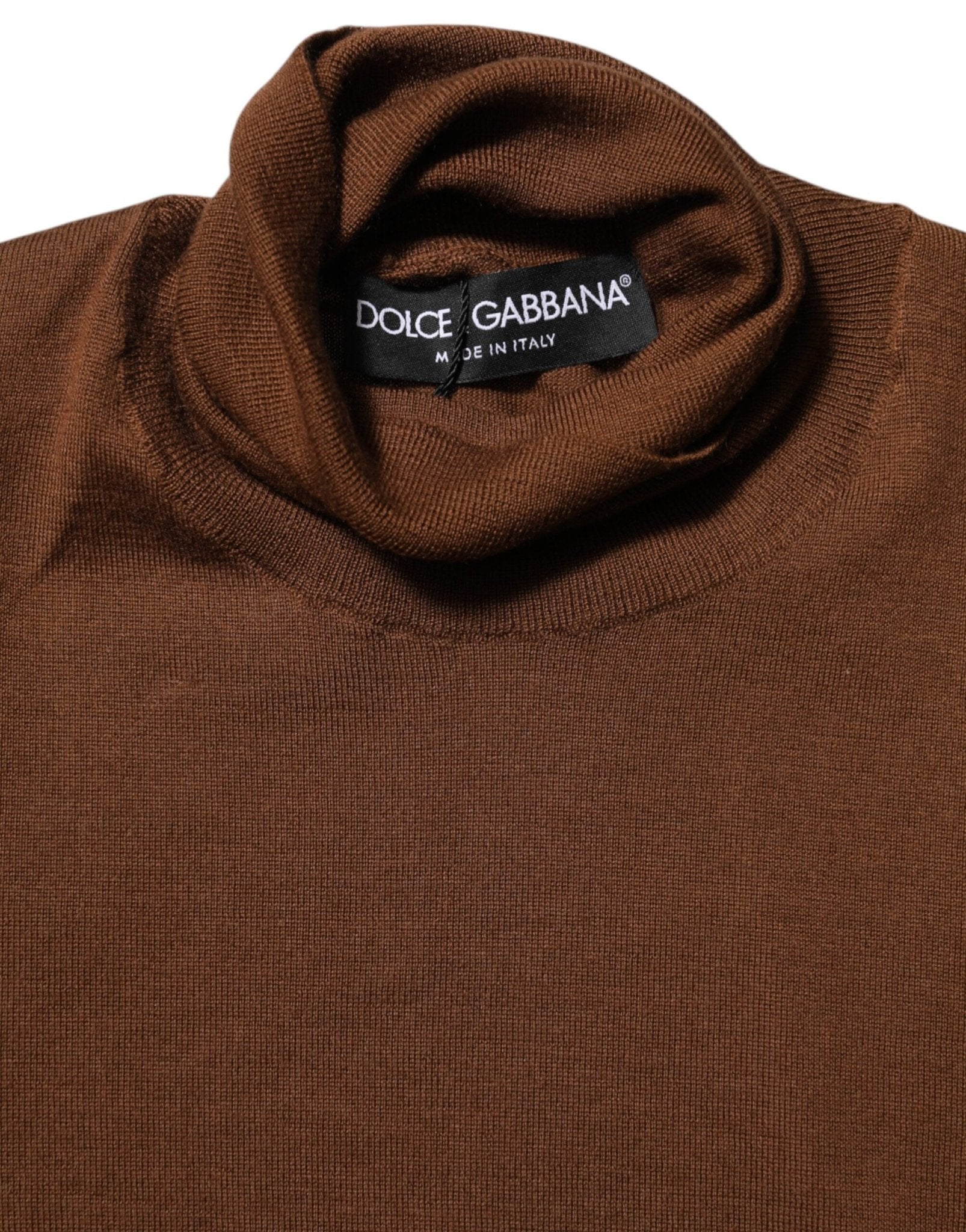 Dolce & Gabbana Brown Cashmere Turtle Neck Pullover Sweater – IT36|XXS par Dolce & Gabbana | Disponible sur Sandy Store ByNet