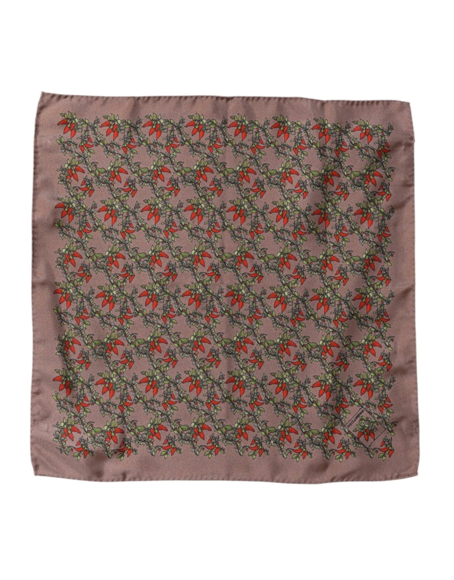 Dolce & Gabbana Brown Chilis Silk Square Men Foulard Scarf – par Dolce & Gabbana | Disponible sur Sandy Store ByNet
