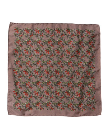 Dolce & Gabbana Brown Chilis Silk Square Men Foulard Scarf – par Dolce & Gabbana | Disponible sur Sandy Store ByNet