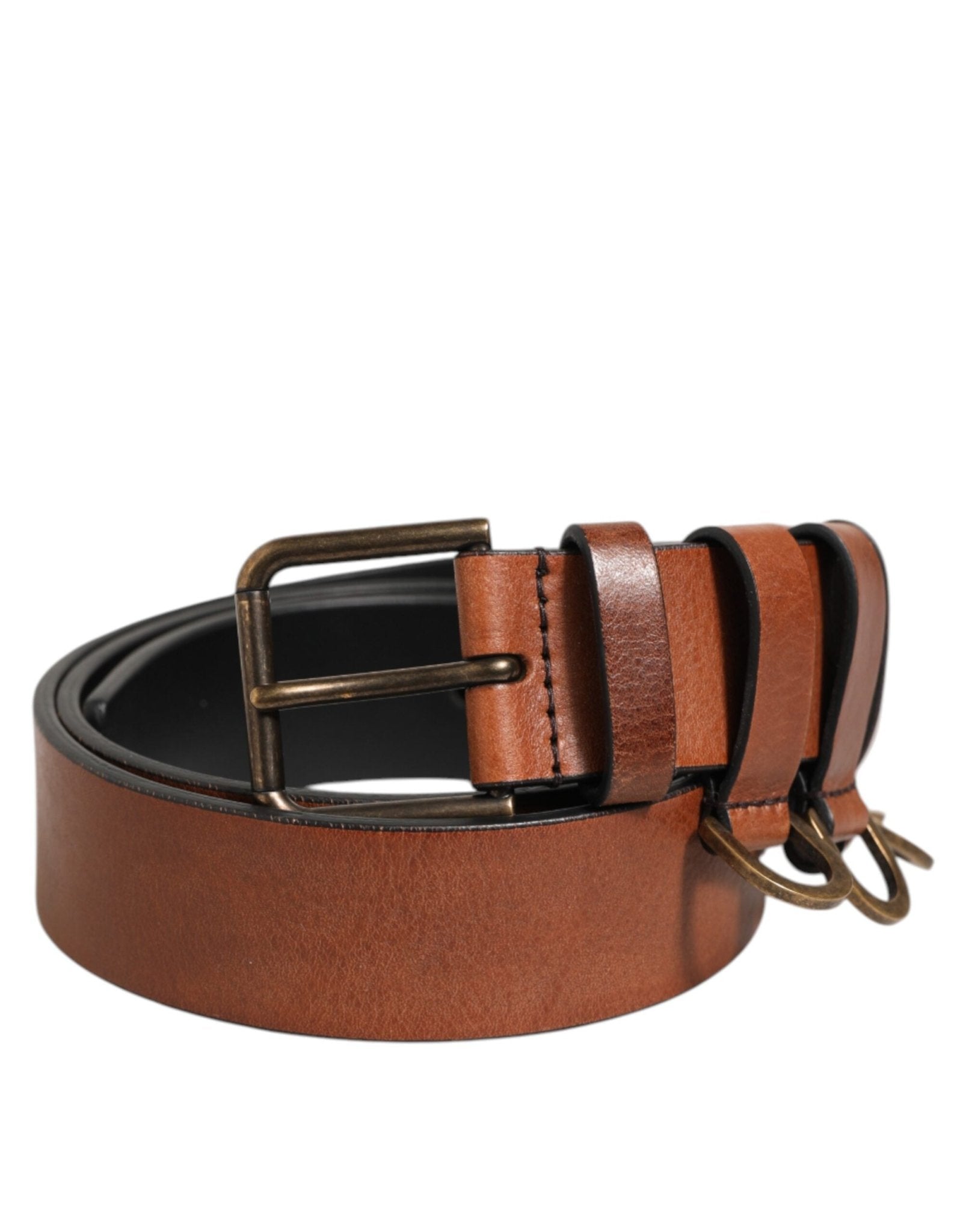 Dolce & Gabbana Brown Classic Gold Metal Logo Buckle Men Belt – 90 cm / 36 Inches par Dolce & Gabbana | Disponible sur Sandy Store ByNet