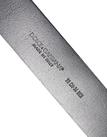 Dolce & Gabbana Brown Classic Gold Metal Logo Buckle Men Belt – 90 cm / 36 Inches par Dolce & Gabbana | Disponible sur Sandy Store ByNet